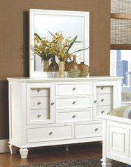 Sandy Beach 11-drawer Rectangular Dresser White