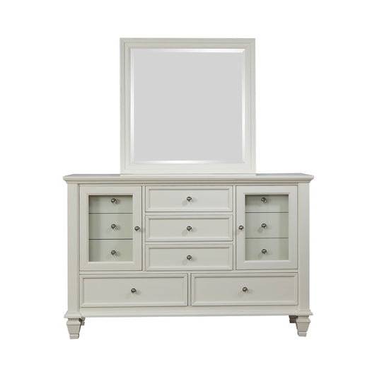 Sandy Beach 11-drawer Rectangular Dresser White