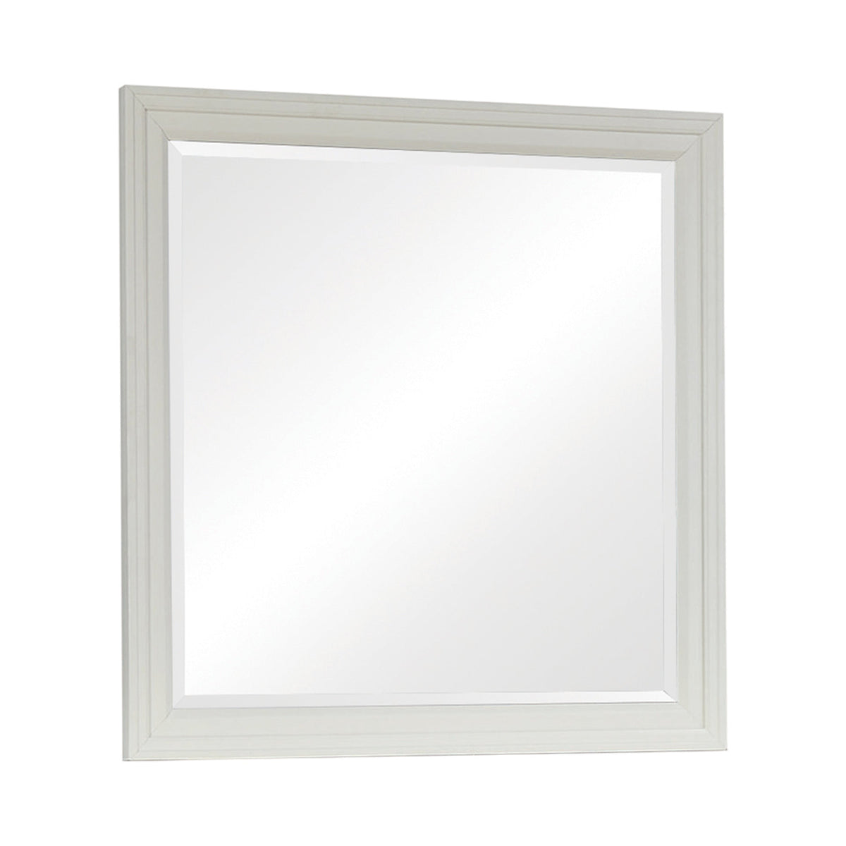 Sandy Beach Rectangular Mirror White