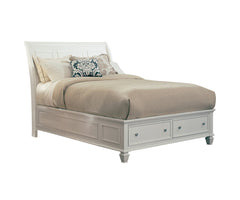 Sandy Beach Storage Bedroom Set with Sleigh Headboard