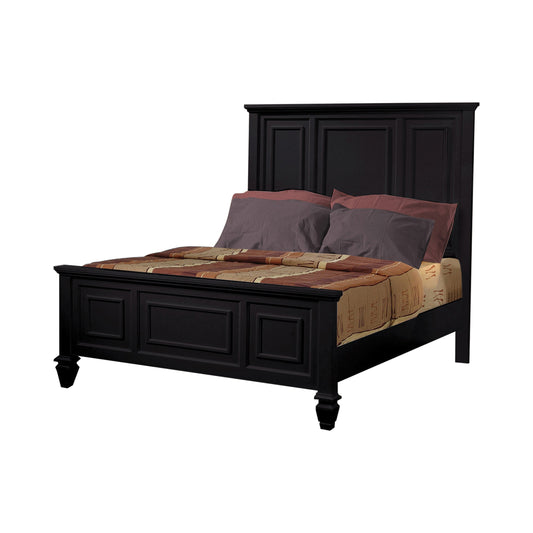 Sandy Beach Bedroom Set with High Headboard