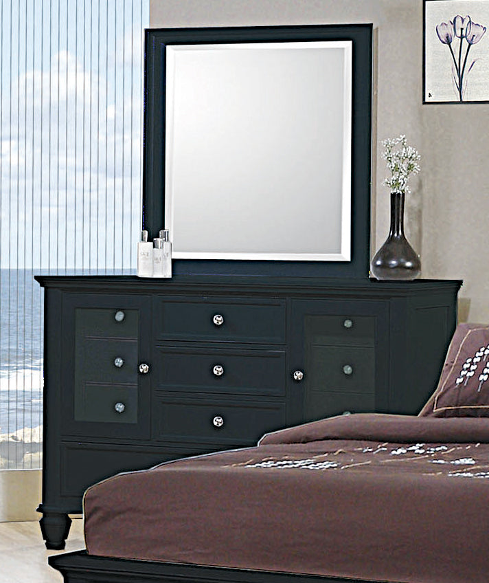 Sandy Beach 11-drawer Dresser Black