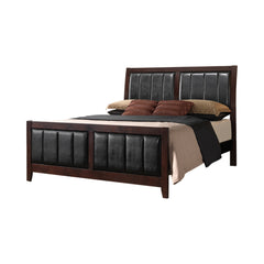 Carlton Bedroom Set with Upholstered Headboard Cappuccino