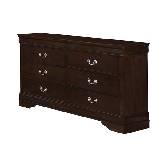 Louis Philippe Panel Bedroom Set with High Headboard