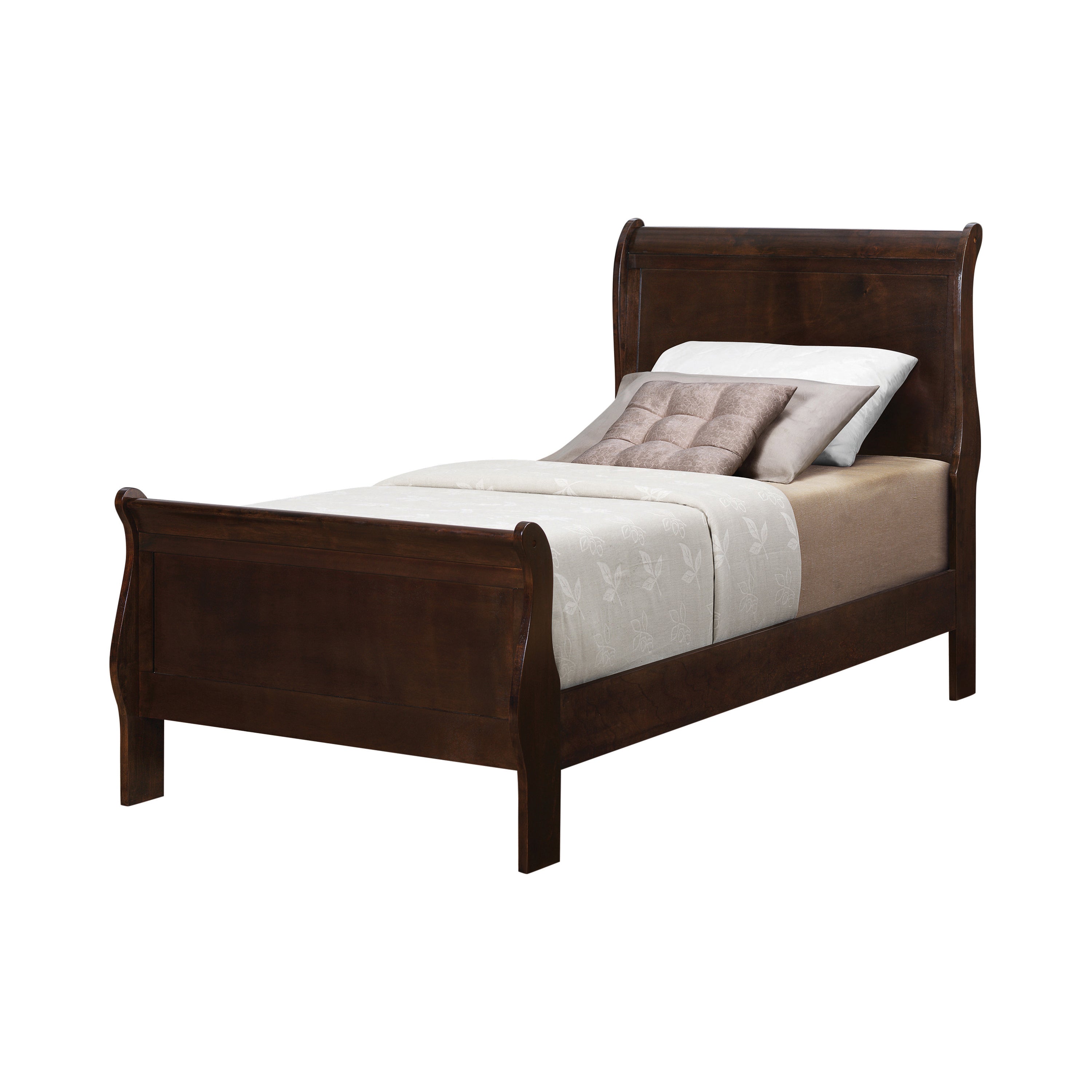 Louis Philippe Panel Bedroom Set with High Headboard