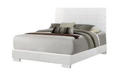 Felicity Eastern King Panel Bed Glossy White