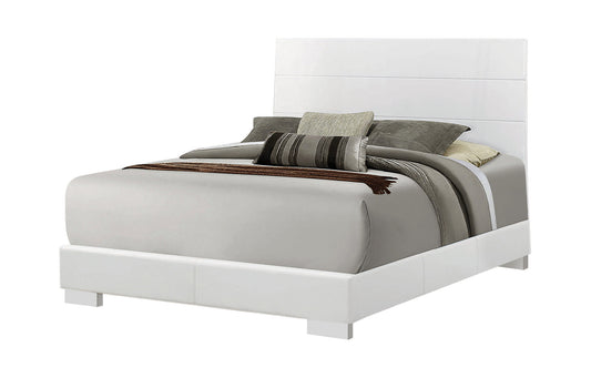 Felicity Panel Bedroom Set Glossy White