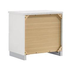 Felicity 2-drawer Nightstand Glossy White