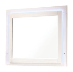 Felicity Rectangle Dresser Mirror Glossy White