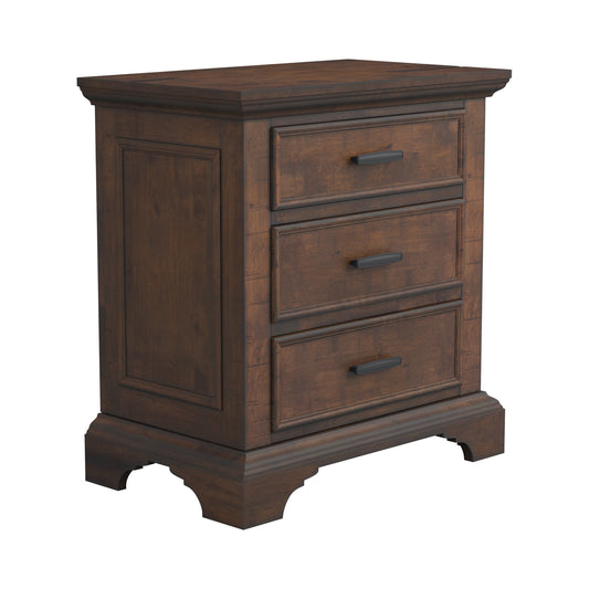 Elk Grove 3-drawer Nightstand Vintage Bourbon