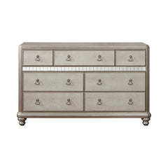 Bling Game 7-drawer Dresser Metallic Platinum