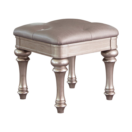 Bling Game 9-drawer Vanity Desk Metallic Platinum