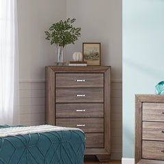 Kauffman Bedroom Set with High Straight Headboard