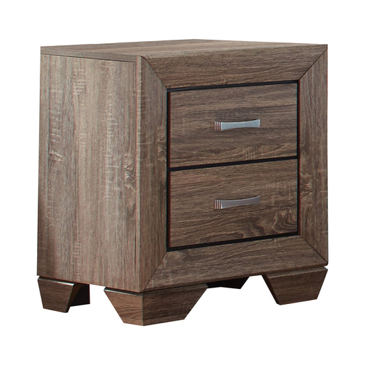 Kauffman 2-drawer Nightstand Washed Taupe