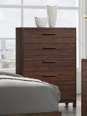 Edmonton Bedroom Set Rustic Tobacco and Dark Bronze