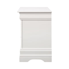 Louis Philippe 2-drawer Nightstand White