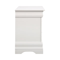 Louis Philippe 2-drawer Nightstand White