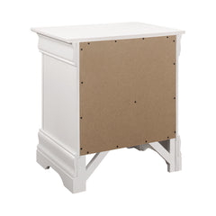 Louis Philippe 2-drawer Nightstand White