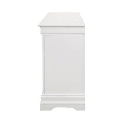 Louis Philippe 6-drawer Dresser White