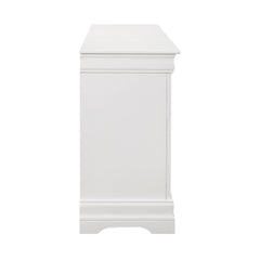 Louis Philippe 6-drawer Dresser White