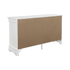 Louis Philippe 6-drawer Dresser White