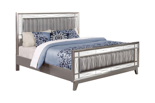 Leighton Bedroom Set Metallic Mercury