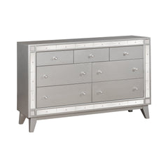 Leighton 7-drawer Dresser Metallic Mercury