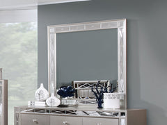 Leighton Beveled Mirror Metallic Mercury