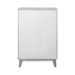 Leighton 5-drawer Chest Metallic Mercury