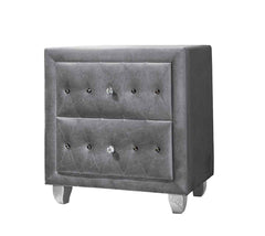 Deanna Eastern King Tufted Upholstered Bed Grey