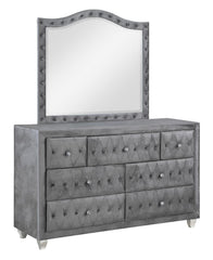 Fachtna Deanna 4-Piece Tufted California King Bedroom Set Grey