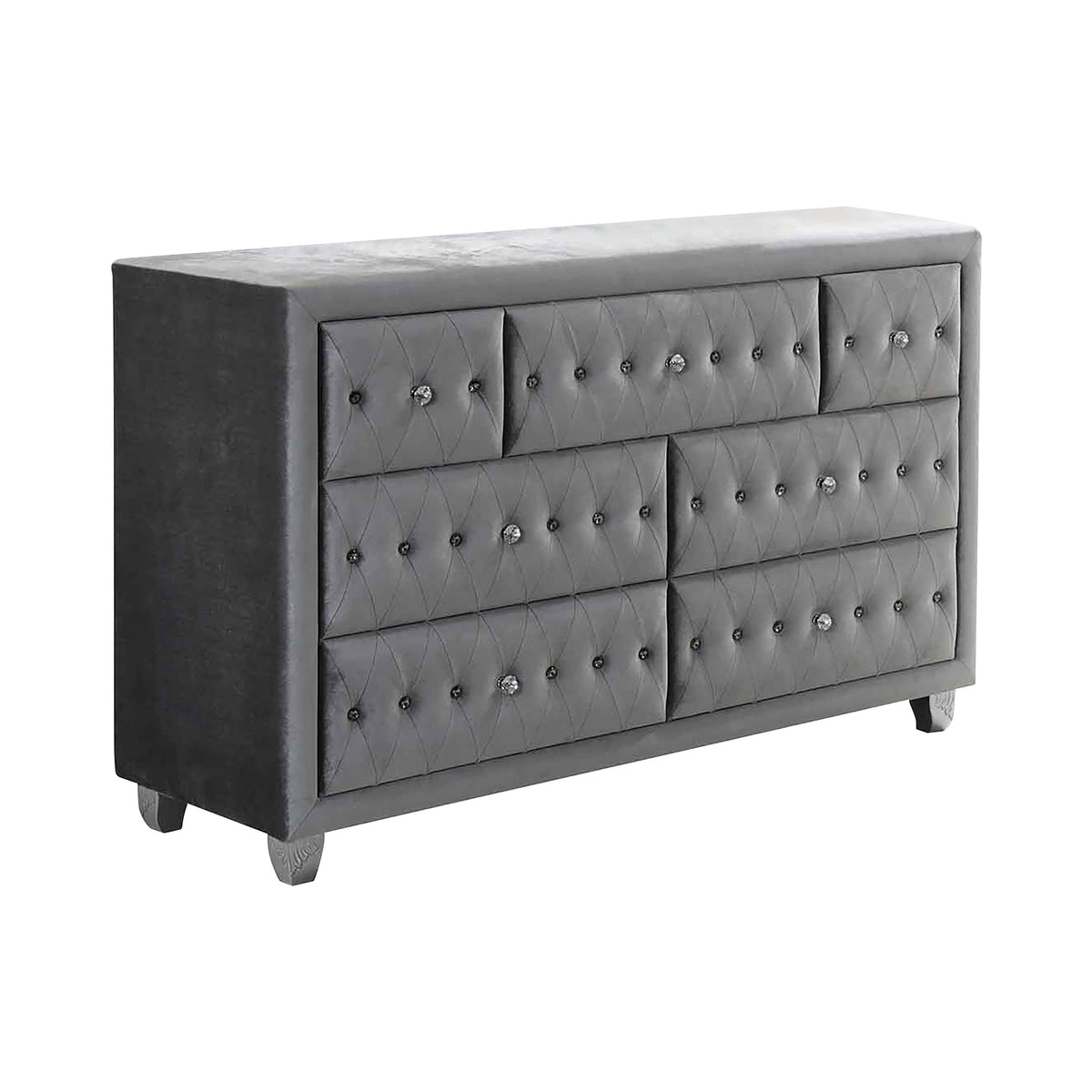 Deanna 7-drawer Rectangular Dresser Grey