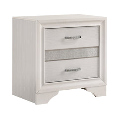 Miranda Eastern King 2-drawer Storage Bed White