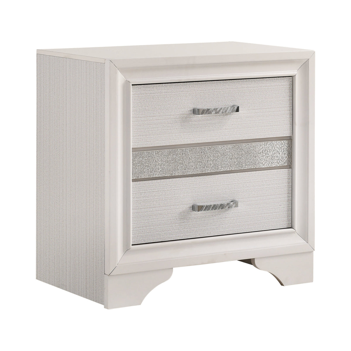 Miranda 2-drawer Nightstand Tray White