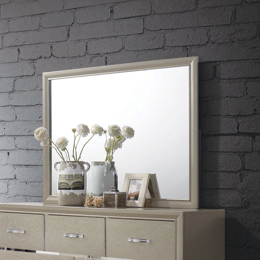 Beaumont Rectangular Mirror Champagne