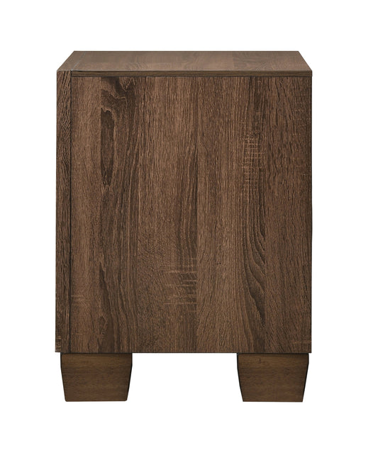 Brandon 2-drawer Nightstand Medium Warm Brown