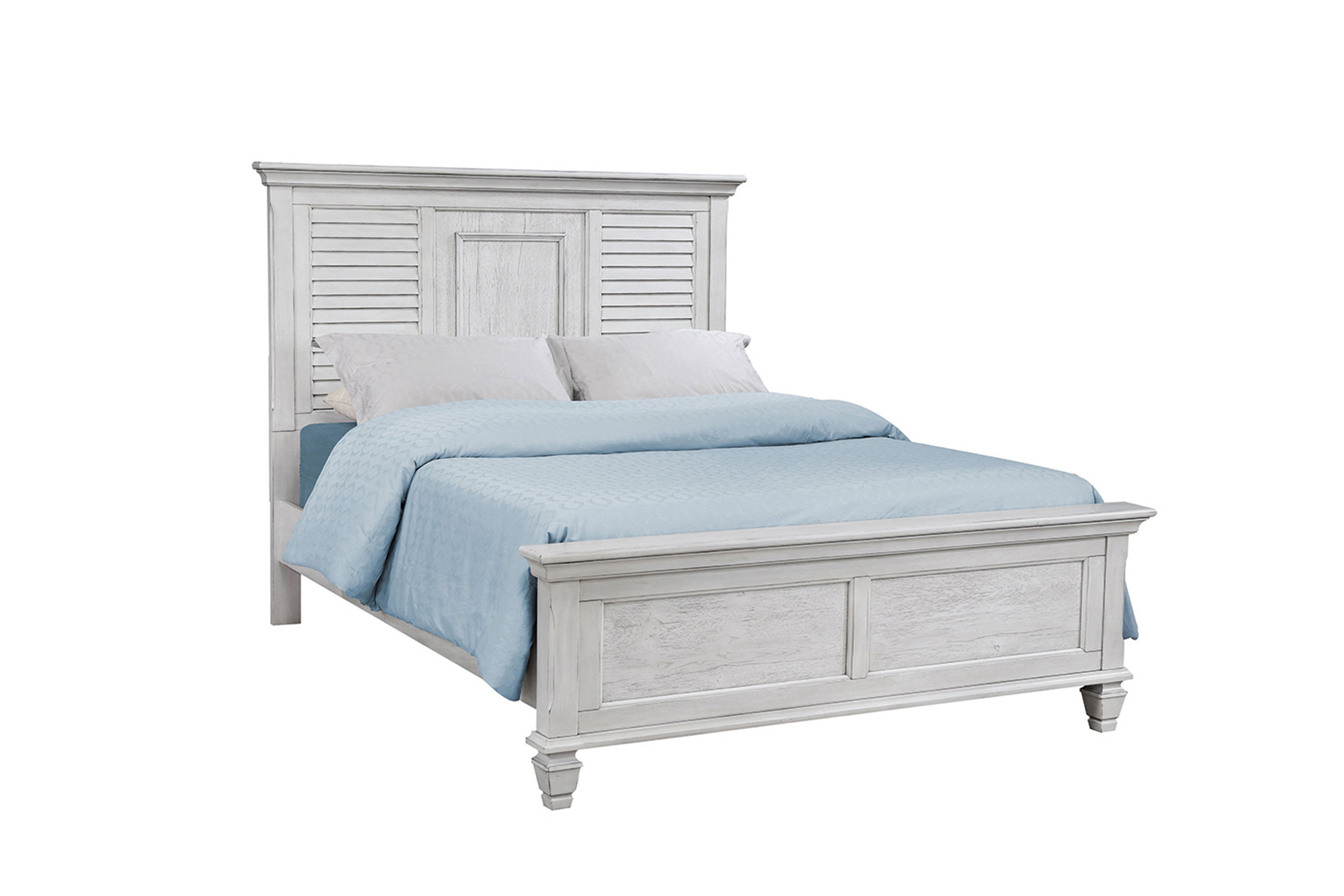 Franco California King Panel Bed Antique White