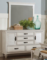 Franco 5-drawer Dresser Antique White