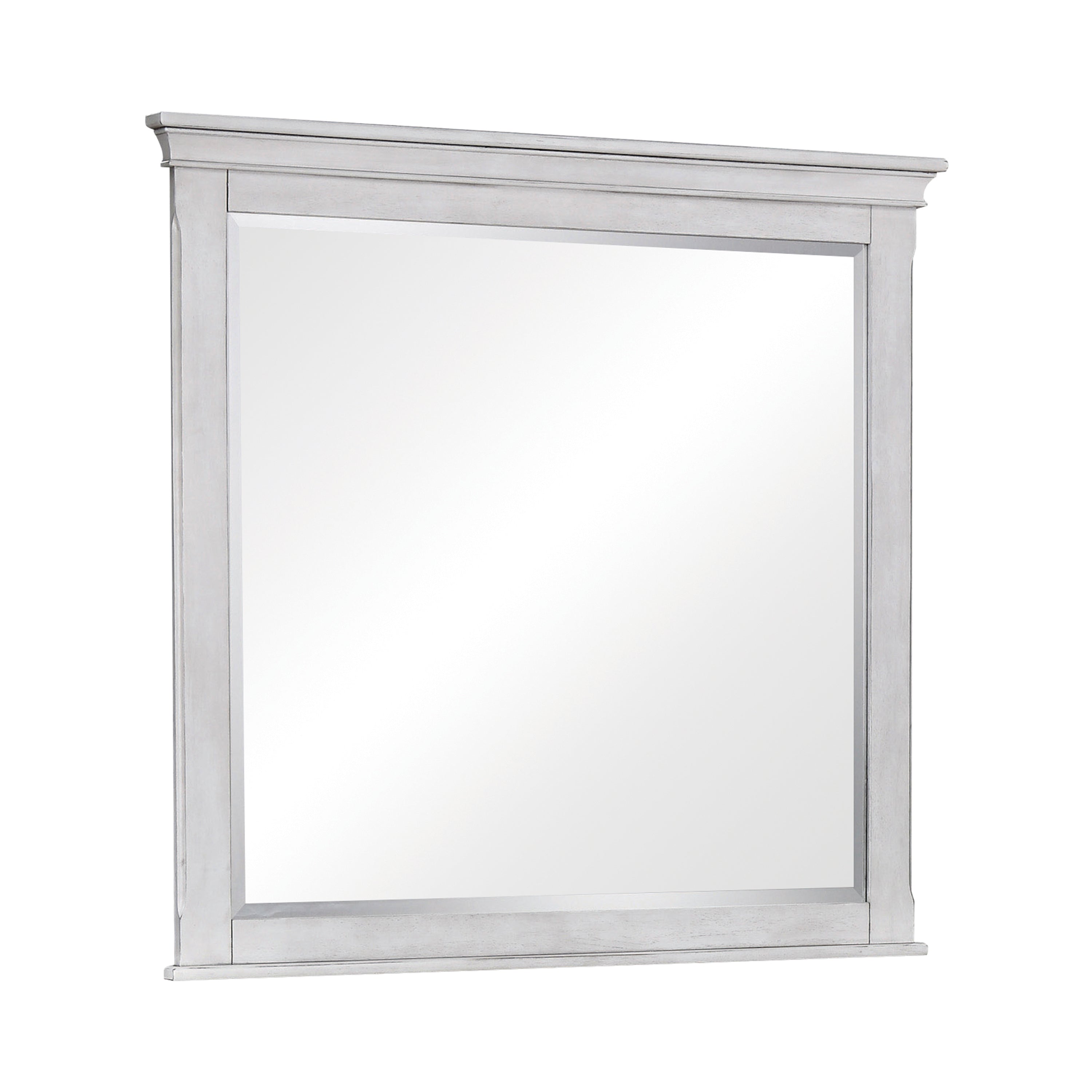 Franco Rectangular Mirror Antique White