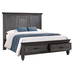 Franco Eastern King Platform Storage Bed Weathered Sage