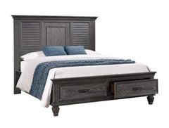 Franco Queen Platform Storage Bed Weathered Sage