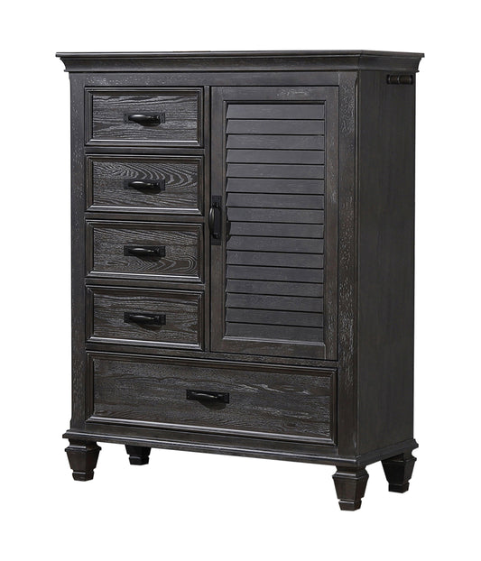 Franco 5-drawer Door Chest Weathered Sage