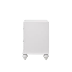 Barzini 2-drawer Nightstand White