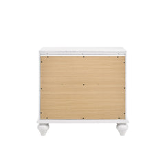 Barzini 2-drawer Nightstand White