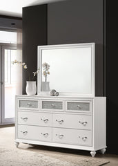 Barzini Rectangle Dresser Mirror White