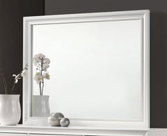 Barzini Rectangle Dresser Mirror White