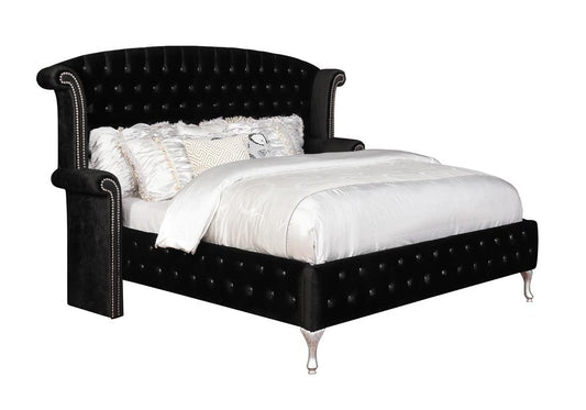 Fedelina Deanna 4-Piece Eastern King Bedroom Set Black