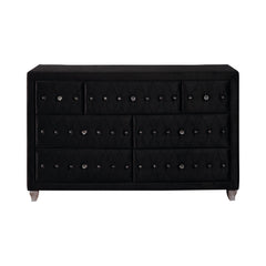 Deanna 7-drawer Rectangular Dresser Black