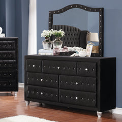 Deanna 7-drawer Rectangular Dresser Black