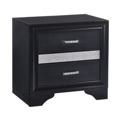 Miranda Queen 2-drawer Storage Bed Black